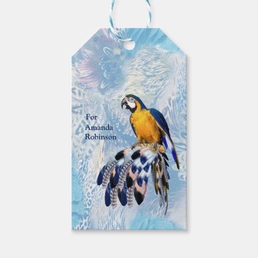 Exotic Blue Dream Catcher Geschenkanhänger (Vorderseite)