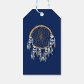 Exotic Blue Dream Catcher Geschenkanhänger (Rückseite)