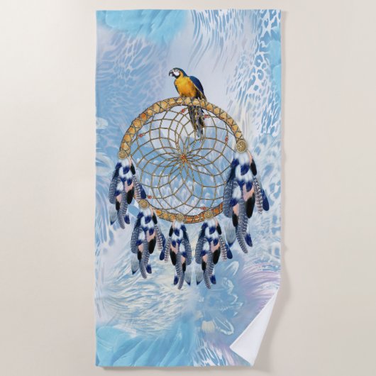 Exotic Blue Dream Catcher Strandtuch (Vorderseite)