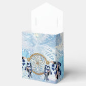 Exotic Blue Dream Catcher Wedding Geschenkschachtel (Geöffnet)