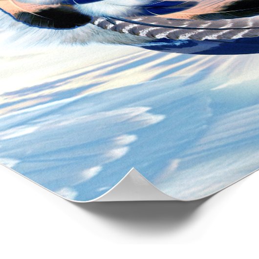 Exotic Blue Dream Catcher Wedding Poster (Ecke)