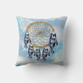 Exotic Blue Dream Catcher Wohngestaltung Kissen (Rückseite)