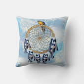 Exotic Blue Dream Catcher Wohngestaltung Kissen (Rückseite)