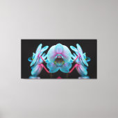 Exotic Blue Orchid Reflection Leinwanddruck (Vorderseite)