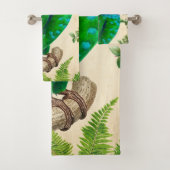 Exotic Blue Parrot Badhandtuch Set (Insitu)