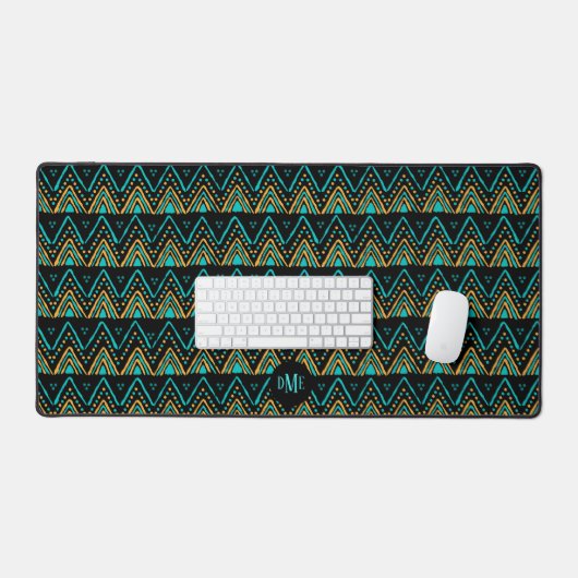Exotic Boho Tribal Mountain Muster Desk Mat Schreibtischunterlage (Tastatur & Maus)