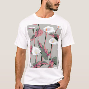 Exotic Calla: Vintag floral nahtlos T-Shirt