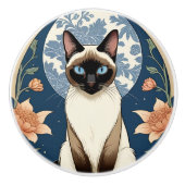 Exotic Cat #1 Keramik Pull Keramikknauf (Vorderseite)