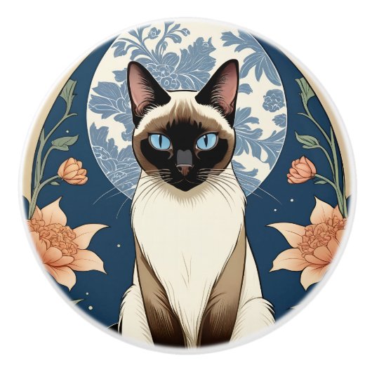 Exotic Cat #1 Keramik Pull Keramikknauf (Vorderseite)