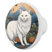Exotic Cat #7 Keramik Pull Keramikknauf (Rechts)