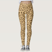 Exotic Cheetah Print Leggings (Vorderseite)