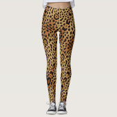 Exotic Cheetah Print Leggings (Vorderseite)