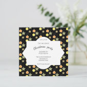 Exotic Christmas Citrus Fresh Party Einladung (Stehend Vorderseite)