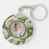 Exotic Christmas Gifts For Men Custom Ranunculus Schlüsselanhänger (Rückseite)