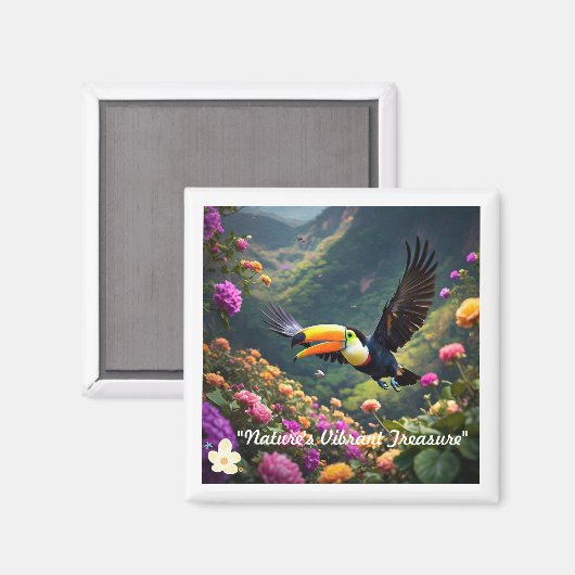 "Exotic Color Burst" Magnet (Vorderseite/Rückseite)