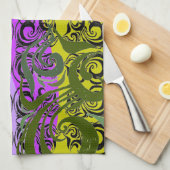 Exotic Damask Handtuch (Viertel Falte)