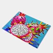 Exotic Dragon Fruit Art Fußmatte (Schrägansicht)