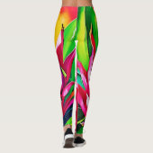 Exotic Dragon Fruit Bloom Leggings (Rückseite)