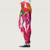 Exotic Dragon Fruit Bloom Leggings (Links)