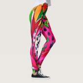 Exotic Dragon Fruit Bloom Leggings (Rechts)