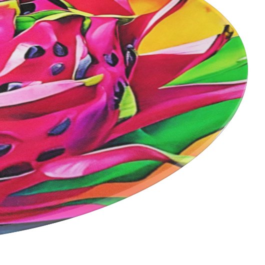 Exotic Dragon Fruit Bloom Schneidebrett (Ecke)