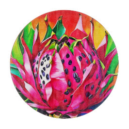 Exotic Dragon Fruit Bloom Schneidebrett