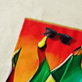 Exotic Dragon Fruit Bloom Strandtuch (Beispiel)