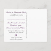 Exotic Eastern Dinner Party Einladung Postkarte (Rückseite)