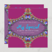 Exotic Energy Fraktal Einladung (Vorne/Hinten)