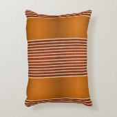 Exotic Faux Snake Leather & Linear Stripe Pumpkin  Dekokissen (Vorderseite(Vertikal))