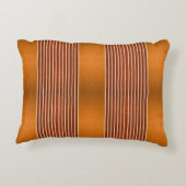 Exotic Faux Snake Leather & Linear Stripe Pumpkin  Dekokissen (Rückseite)