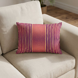 Exotic Faux Snake Leather & Linear Stripe Salmon Dekokissen