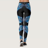 Exotic Fether Black Leggings - Farbe auswählen (Rückseite)