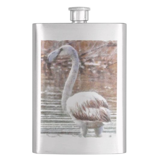 Exotic Flamingo Flachmann (Vorderseite)