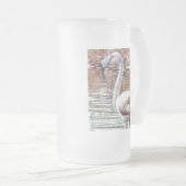 Exotic Flamingo Mattglas Bierglas (VorderseiteRechts)