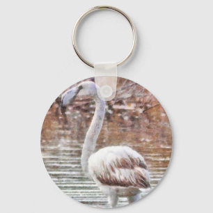 Exotic Flamingo Schlüsselanhänger