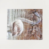 Exotic Flamingo Wandteppich (Vorderseite (Horizontal))