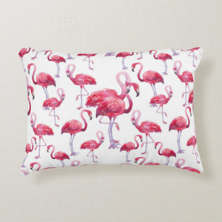Exotic Flamingo Wassercolor Bird Dekokissen