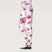 Exotic Flamingo Wassercolor Bird Leggings (Links)