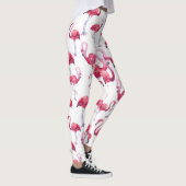 Exotic Flamingo Wassercolor Bird Leggings (Rechts)