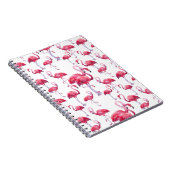 Exotic Flamingo Wassercolor Bird Notizblock (Rechte Seite)