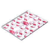 Exotic Flamingo Wassercolor Bird Notizblock (Linke Seite)