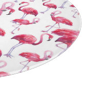 Exotic Flamingo Wassercolor Bird Schneidebrett (Ecke)