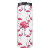 Exotic Flamingo Wassercolor Bird Thermosbecher (Rückseite)