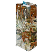 Exotic Floral Geschenktüte Für Weinflaschen (Rückseite Schrägansicht)