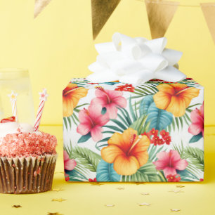 Exotic Floral Hawaiian Geschenkpapier