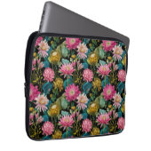 Exotic Floral Pattern BOHO Chic Tropical Leaves  Laptopschutzhülle (Vorne Rechts)