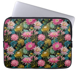 Exotic Floral Pattern BOHO Chic Tropical Leaves  Laptopschutzhülle