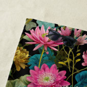 Exotic Floral Pattern Lush Tropical Foliage Name  Strandtuch (Beispiel)