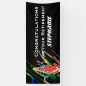 Exotic Flower Aloe, Name, JUMBO Retirement Banner (Vertikal)